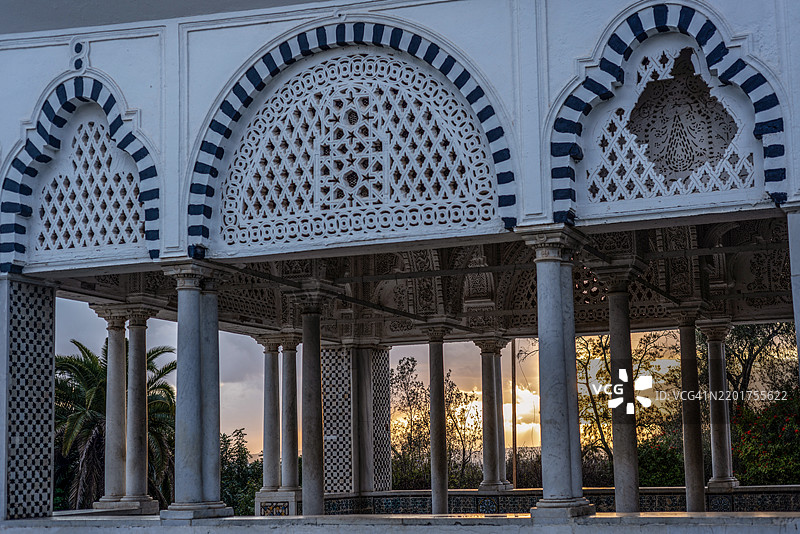 突尼斯贝尔维德尔公园中的库巴图片素材