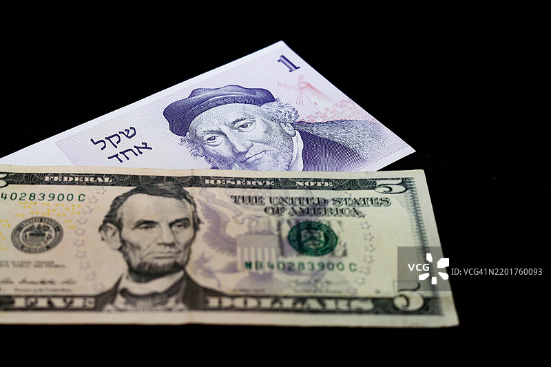 一张包含美元和以色列谢克尔的图片图片素材