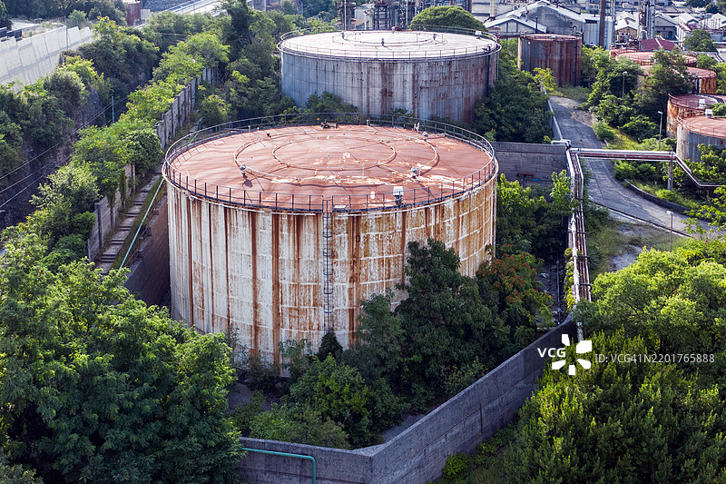 里耶卡的炼油厂图片素材