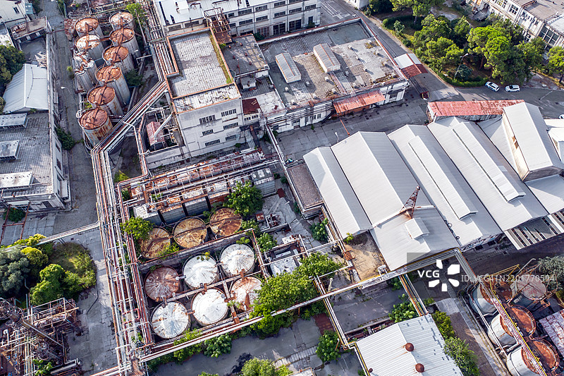 里耶卡的石油炼油厂图片素材