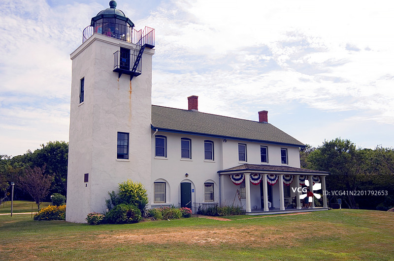 位于纽约长岛南霍顿的历史霍顿角灯塔历史博物馆。图片素材