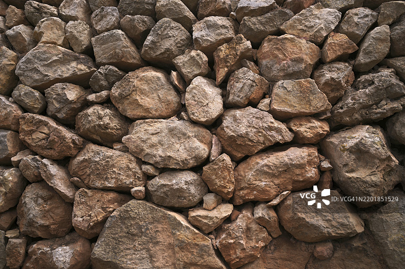 典型的石墙,圣埃尔姆,圣特尔莫,安德拉特,特拉蒙塔纳山脉,特拉蒙塔纳山,马约卡,巴利阿里群岛,西班牙,欧洲图片素材