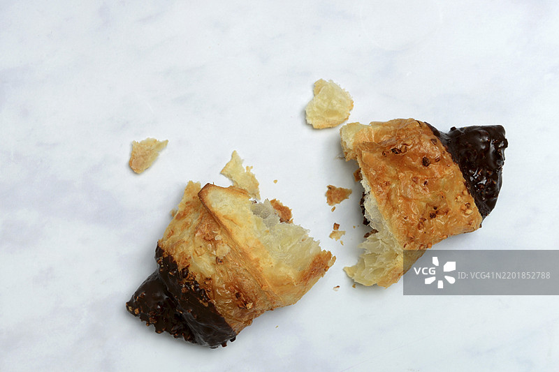 巧克力角可颂，巧克力可颂，法国，欧洲图片素材