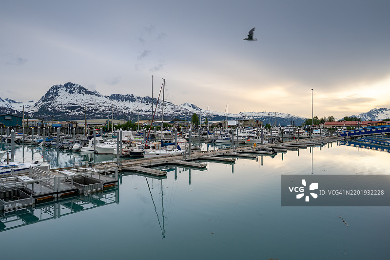 阿拉斯加瓦尔迪兹港图片素材