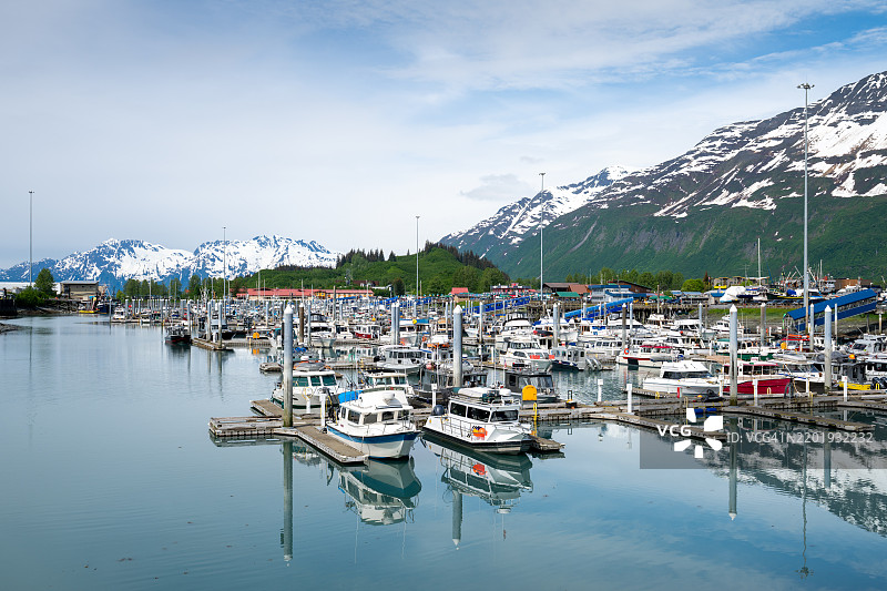 阿拉斯加瓦尔迪兹港图片素材