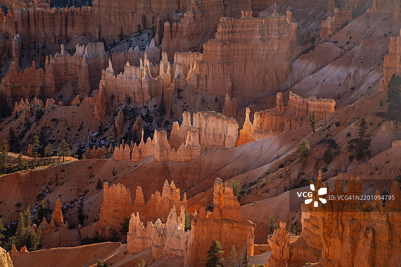 布莱斯峡谷国家公园的石柱群图片素材