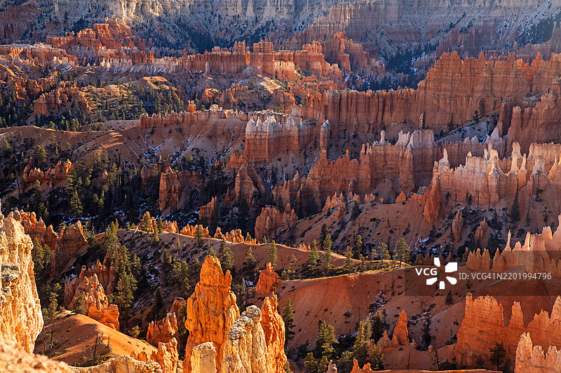 布莱斯峡谷国家公园的胡杜斯石柱图片素材