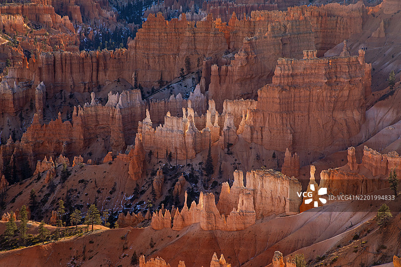 布莱斯峡谷国家公园的石柱群图片素材