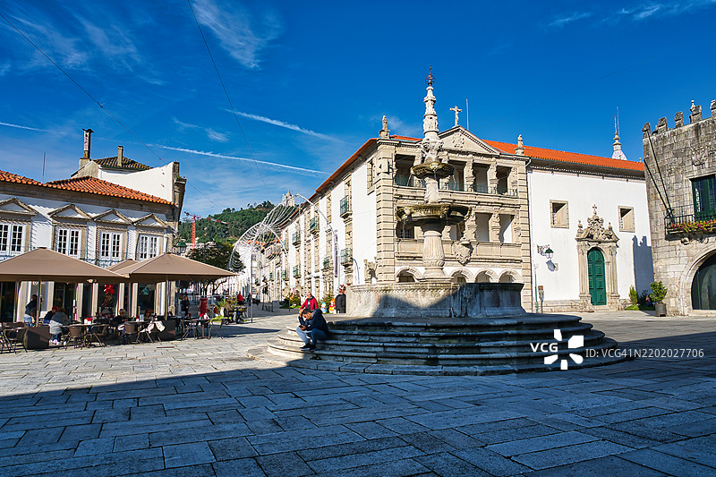 葡萄牙维亚纳堡的文艺复兴喷泉图片素材