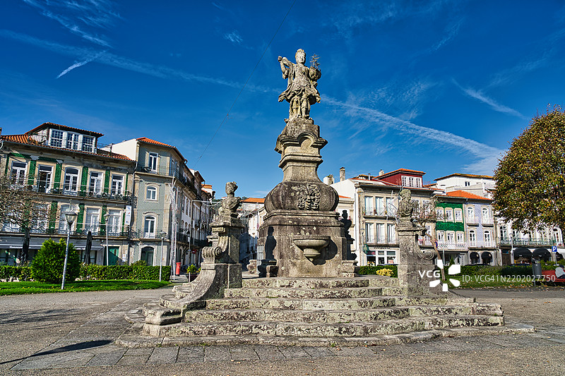葡萄牙维亚纳堡的维亚纳雕像图片素材
