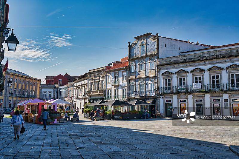 葡萄牙维亚纳堡的共和国广场图片素材