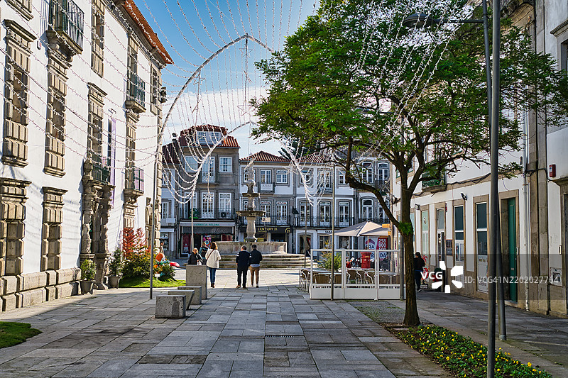 葡萄牙维亚纳堡的古镇图片素材