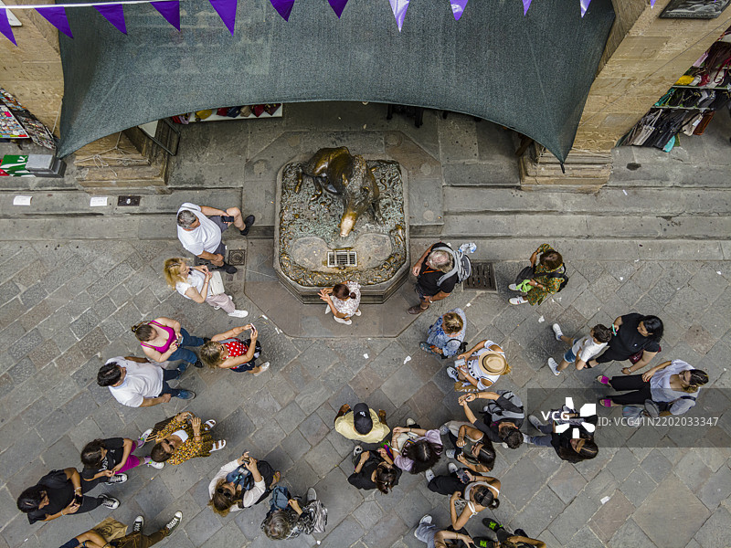 佛罗伦萨的“小猪”喷泉图片素材