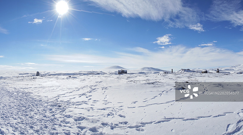 冬季的阿尼遗址全景 - 卡尔斯图片素材