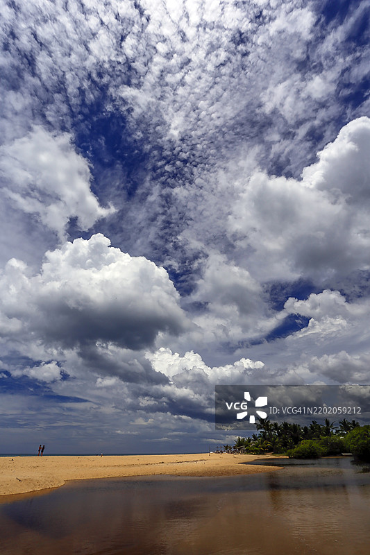 巴西巴伊亚州特朗科索的科奎罗斯海滩图片素材