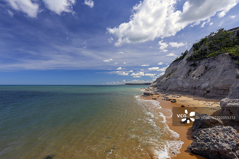 巴西巴伊亚州特朗科索的奥特罗海滩图片素材