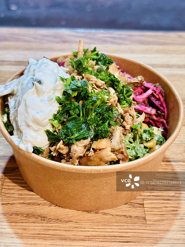 腌制鸡肉沙拉图片素材