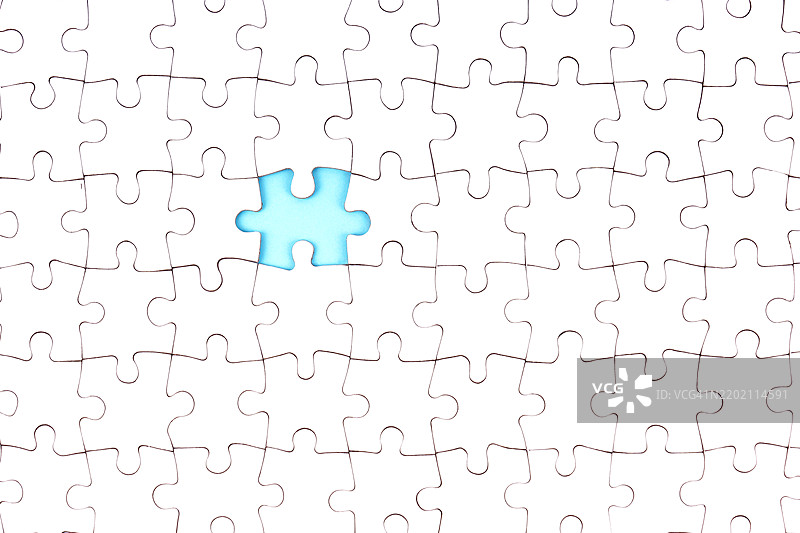 缺少拼图块的拼图游戏图片素材