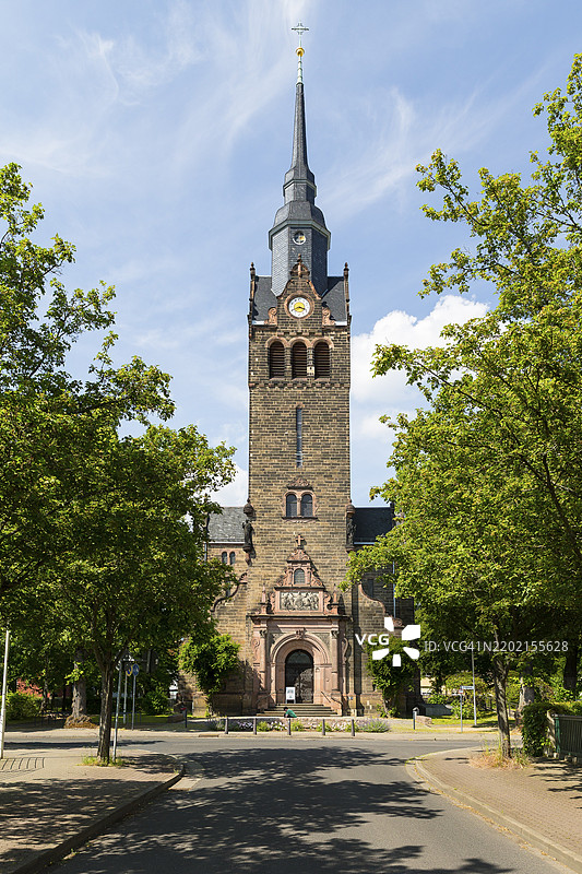 德国萨克森州科斯维希的新教堂，欧洲图片素材