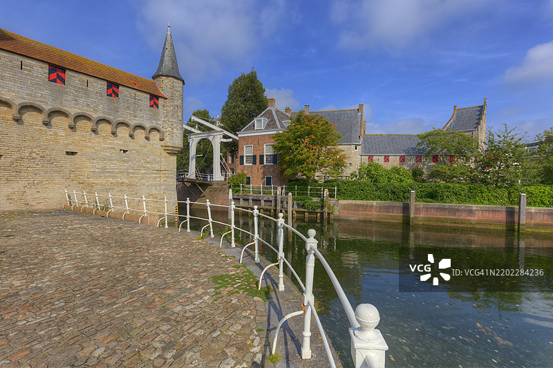 荷兰齐里克泽的南港门城墙图片素材