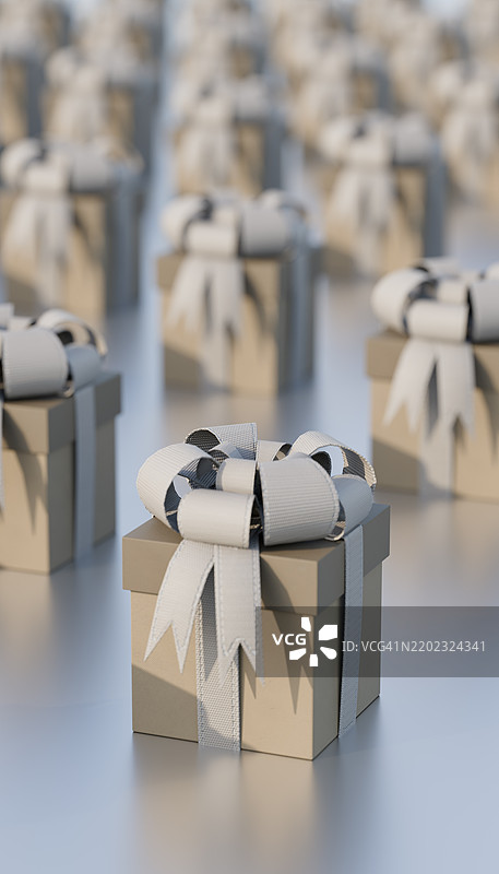 系着丝带的礼品盒图片素材