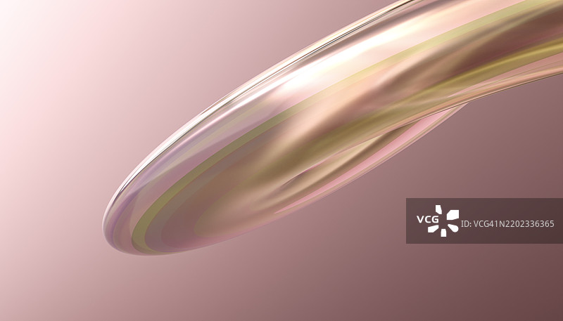 粉色背景上的铬合金3D渲染图图片素材