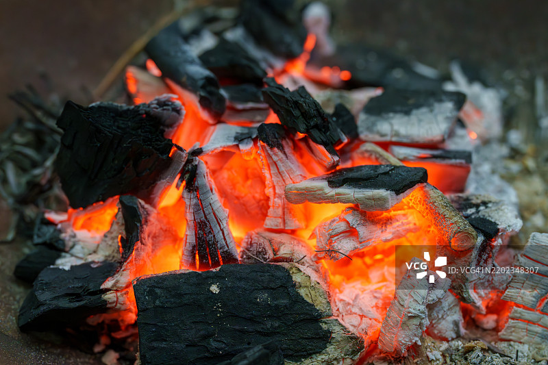 篝火特写图片素材