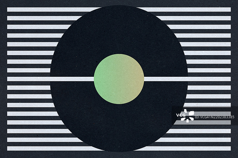 受包豪斯影响的抽象几何插图图片素材