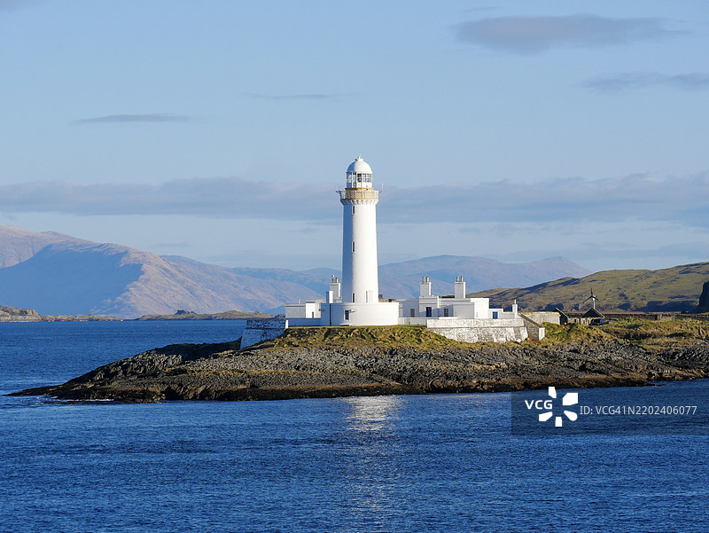 海边的灯塔与蓝天，英国，英国图片素材