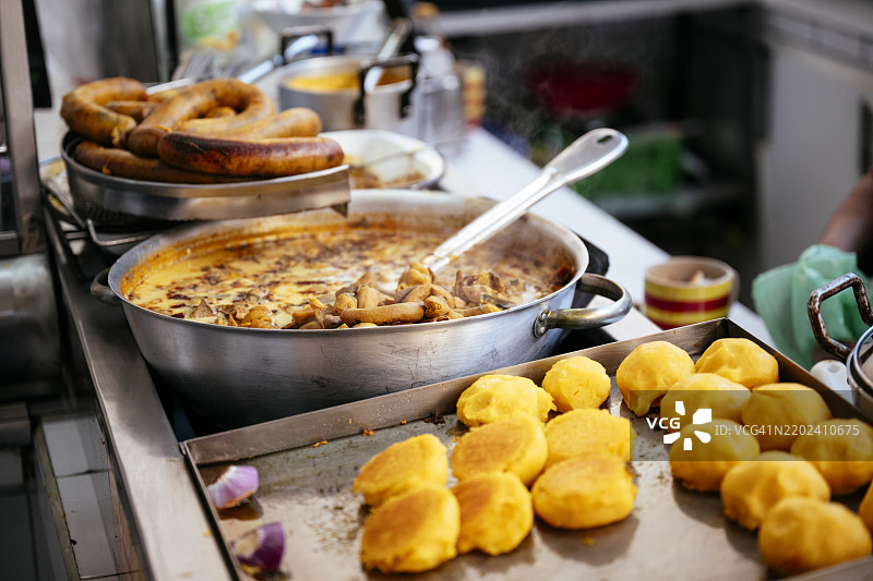 厄瓜多尔基多的旧金山市场图片素材