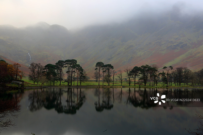 巴特默尔湖，湖区国家公园，联合国教科文组织世界遗产，坎布里亚，英格兰，联合王国，欧洲图片素材