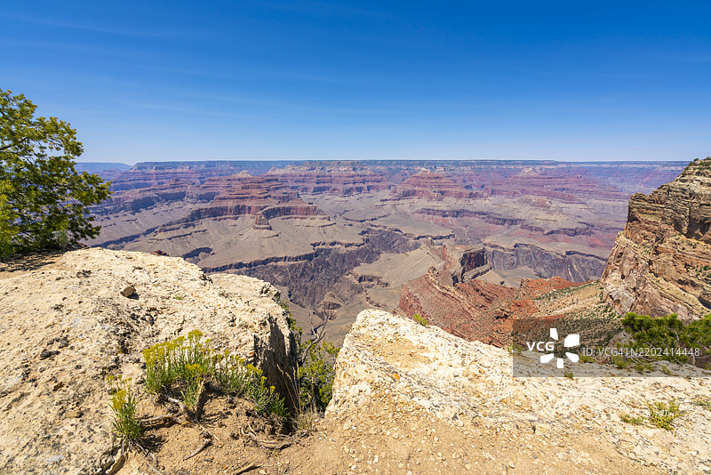 大峡谷，来自摩哈维点附近的隐士路，大峡谷国家公园，联合国教科文组织世界遗产，亚利桑那州，美国，北美图片素材