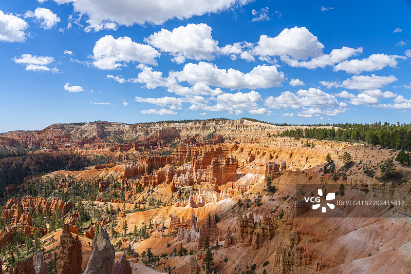 布莱斯峡谷国家公园日出点的石柱和岩石形成的美丽景观，犹他州，美国，北美洲图片素材