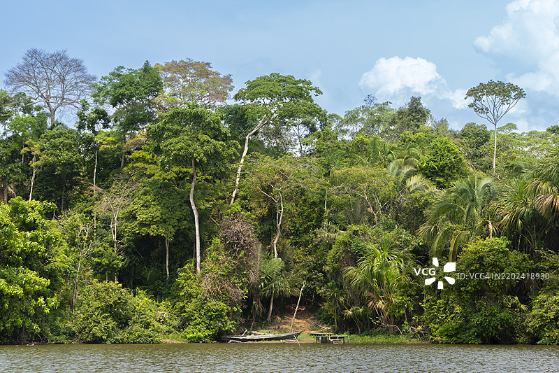 桑多瓦尔湖，坦博帕塔国家保护区，马尔多纳多港，马德雷德迪奥斯，秘鲁，南美洲图片素材