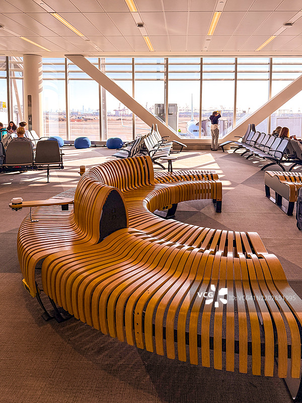 纽瓦克机场的现代家具设计图片素材