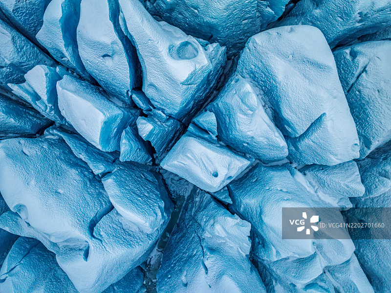 冰岛布雷达美尔库尔冰川的俯瞰视角图片素材