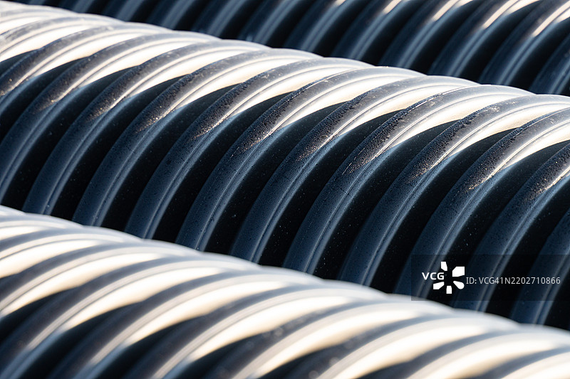 建筑工地的排水管道图片素材