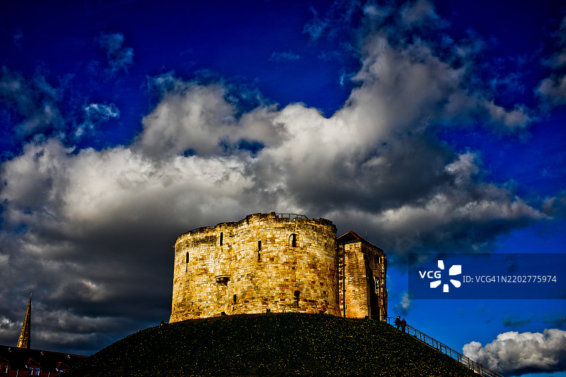 约克的克利福德塔，约克城堡中最大的一部分。图片素材