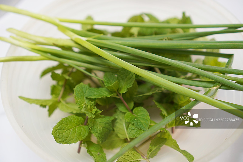 青葱薄荷图片素材
