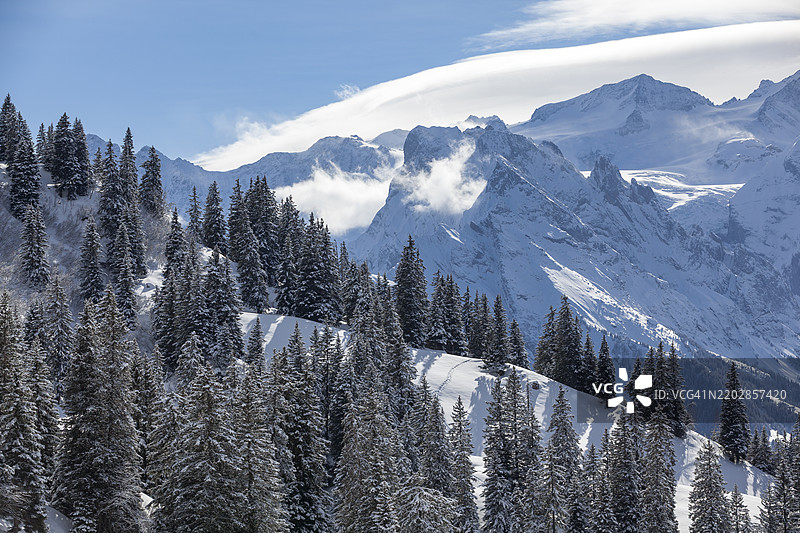 瑞士阿尔卑斯山，瑞士图片素材