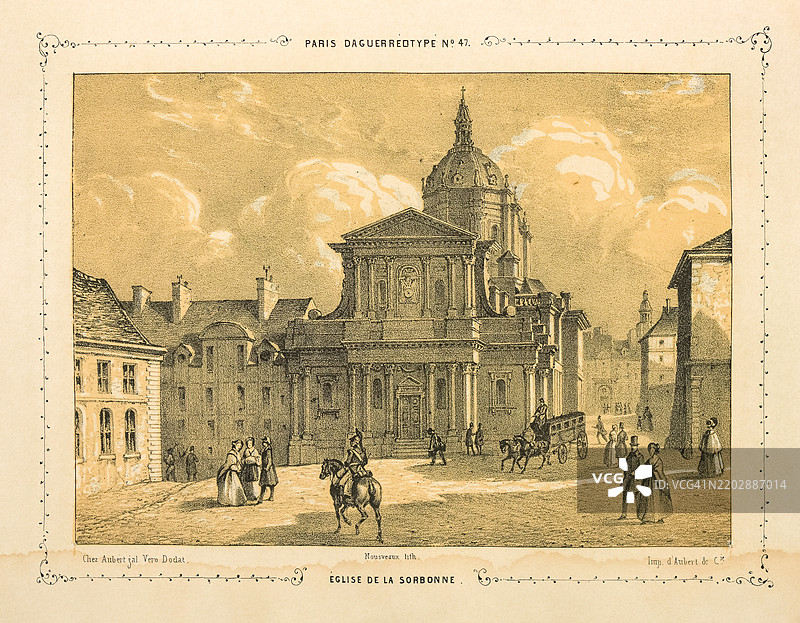 巴黎索邦教堂图片素材