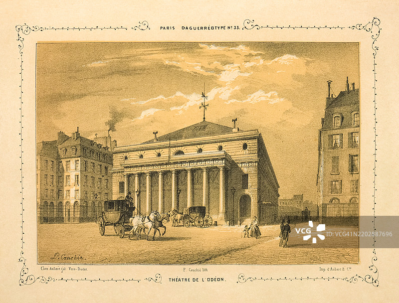 巴黎的奥德翁剧院图片素材