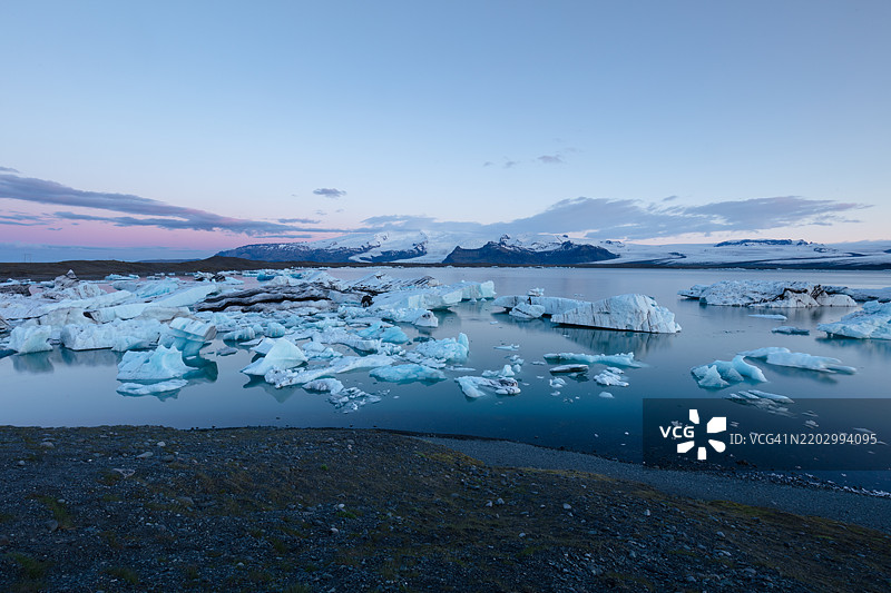 岛屿，冰川，约库萨龙图片素材