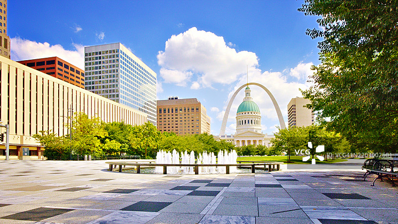 圣路易斯。市中心广场。图片素材