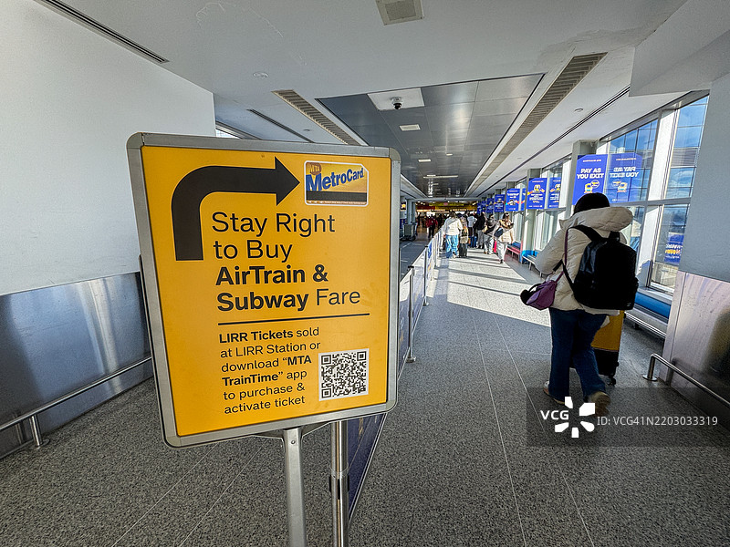 JFK机场，空中列车，纽约市图片素材