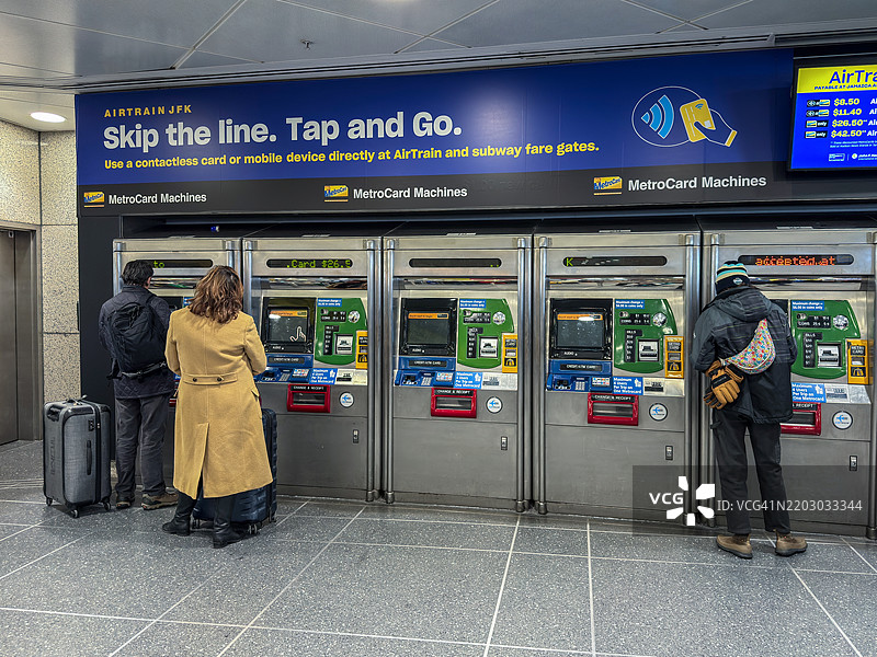 JFK机场，空中列车，纽约市图片素材