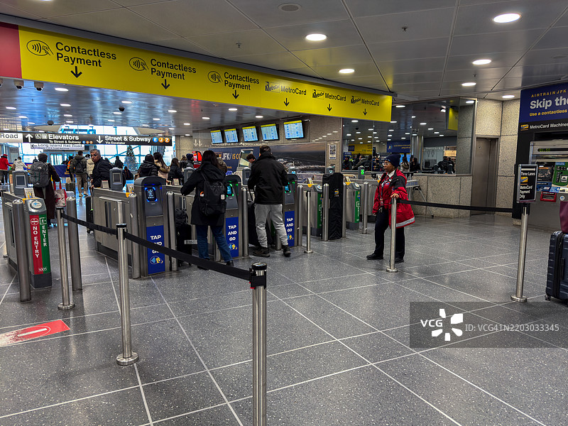 JFK机场，空中列车，纽约市图片素材