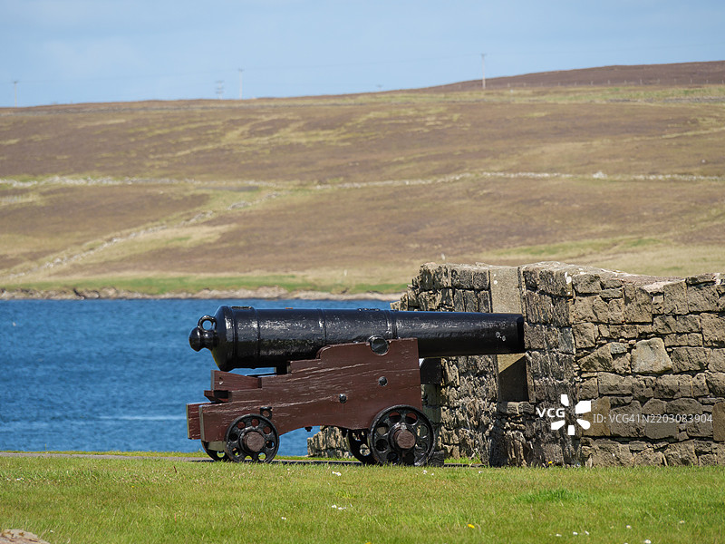 勒威克和英国的设得兰群岛，勒威克，设得兰，联合王国，英国图片素材