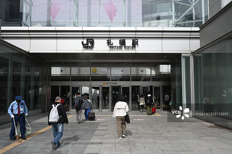 JR北海道札幌站火车总站图片素材