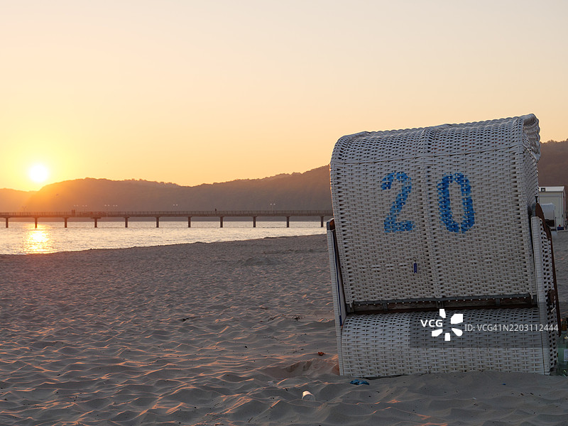 德国滨兹的波罗的海海滩图片素材